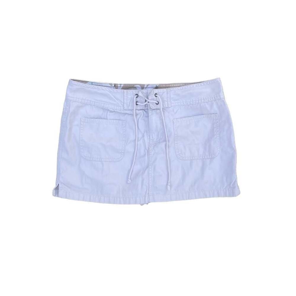 Vintage Y2K Low-Rise Cotton Cargo Utility Mini Skirt